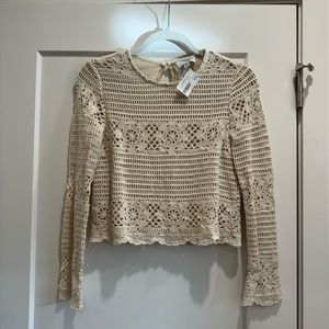 NWT | Lucy Paris: Crochet Top in Size Small